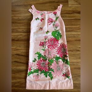 Shaheen Vintage Pink Floral Shift